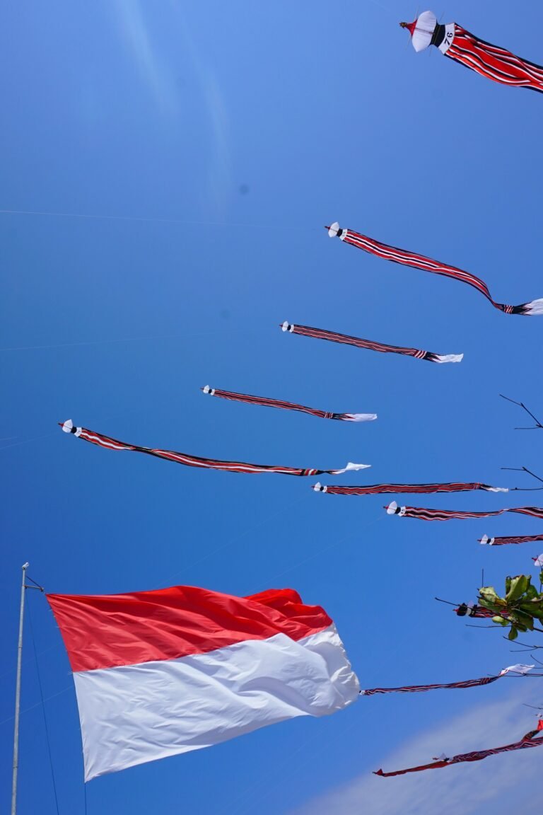 Traditional kites at the 2018 festival on Mertasari Beach, Bali