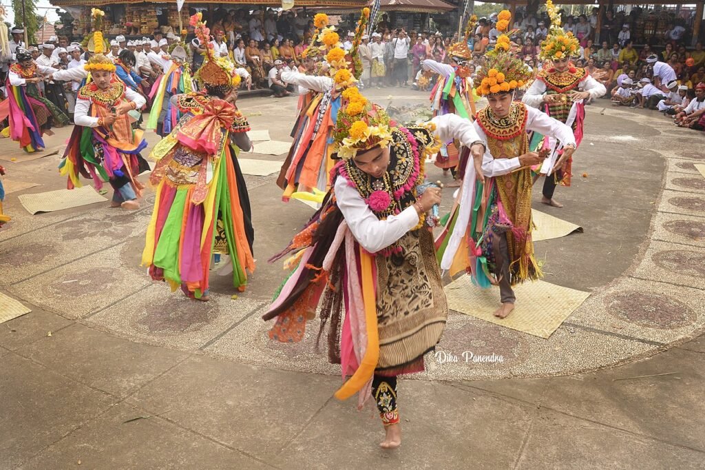 Baris Dadap dancer at Desa Cempaga, Buleleng, Bali