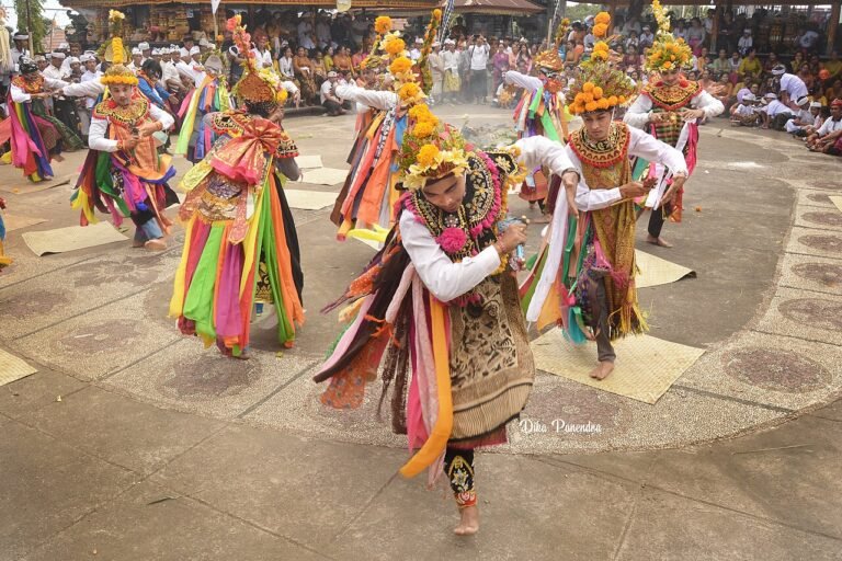 Baris Dadap dancer at Desa Cempaga, Buleleng, Bali