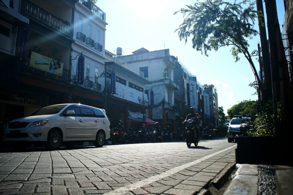 Street scene on Jalan Gajah Mada, Denpasar, Bali