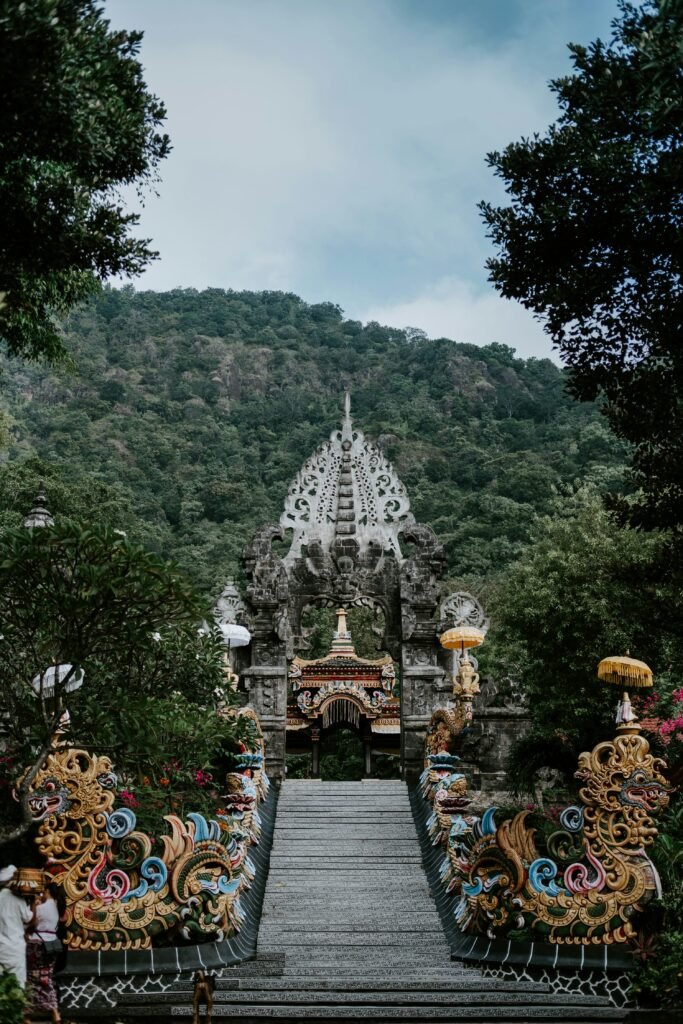 Stairway and gateway at Pura Melanting in Banyupoh, Bali