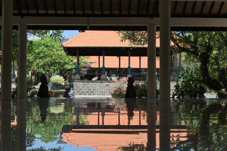 Bale Kambang central pavilion at Puri Agung Karangasem, Bali