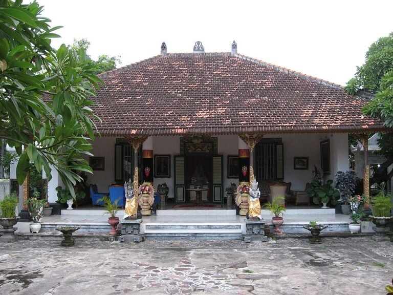 Main building of the Royal Palace of Singaraja, also called Puri Agung Buleleng