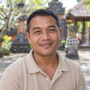 AI-generated portrait of fictional driver Kadek Bima